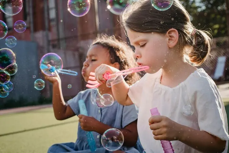 Multilingual nanny teaching languages