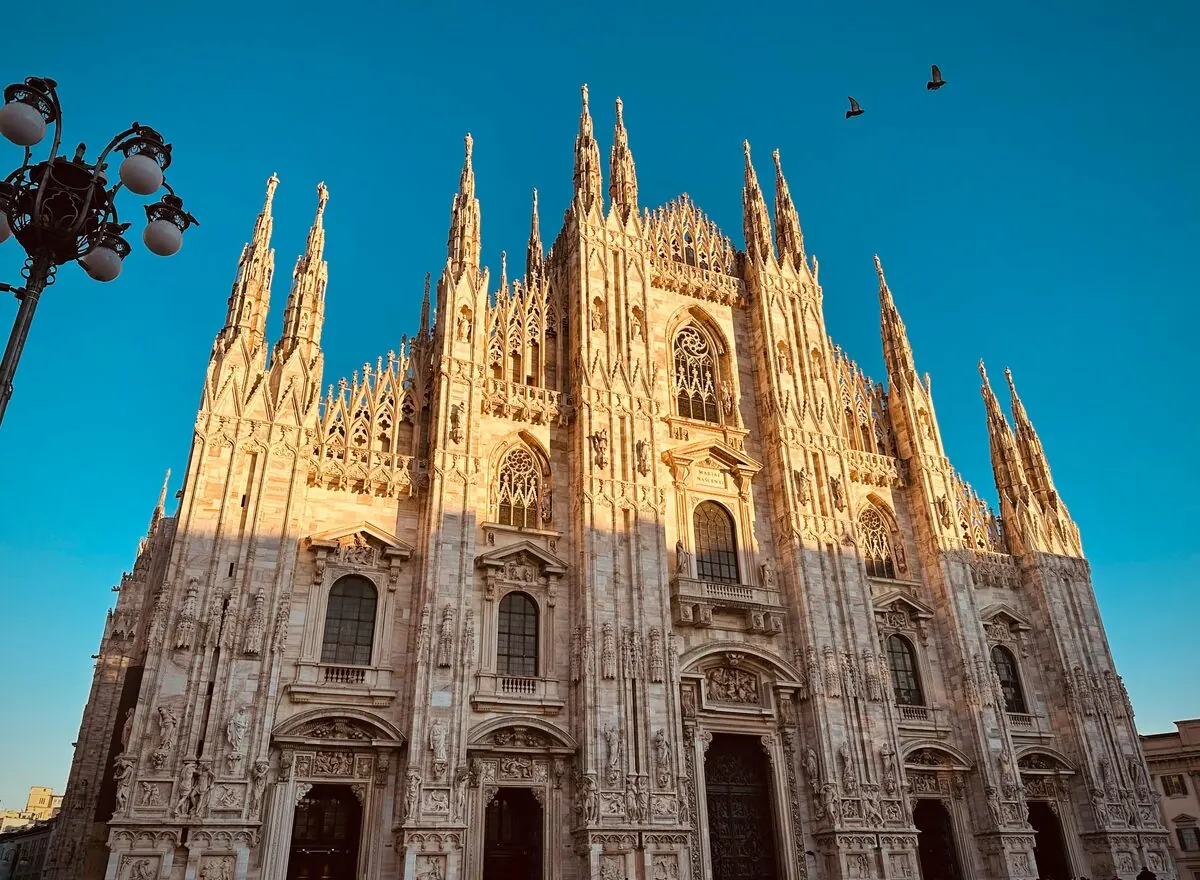 Milan Cathedral at golden hour