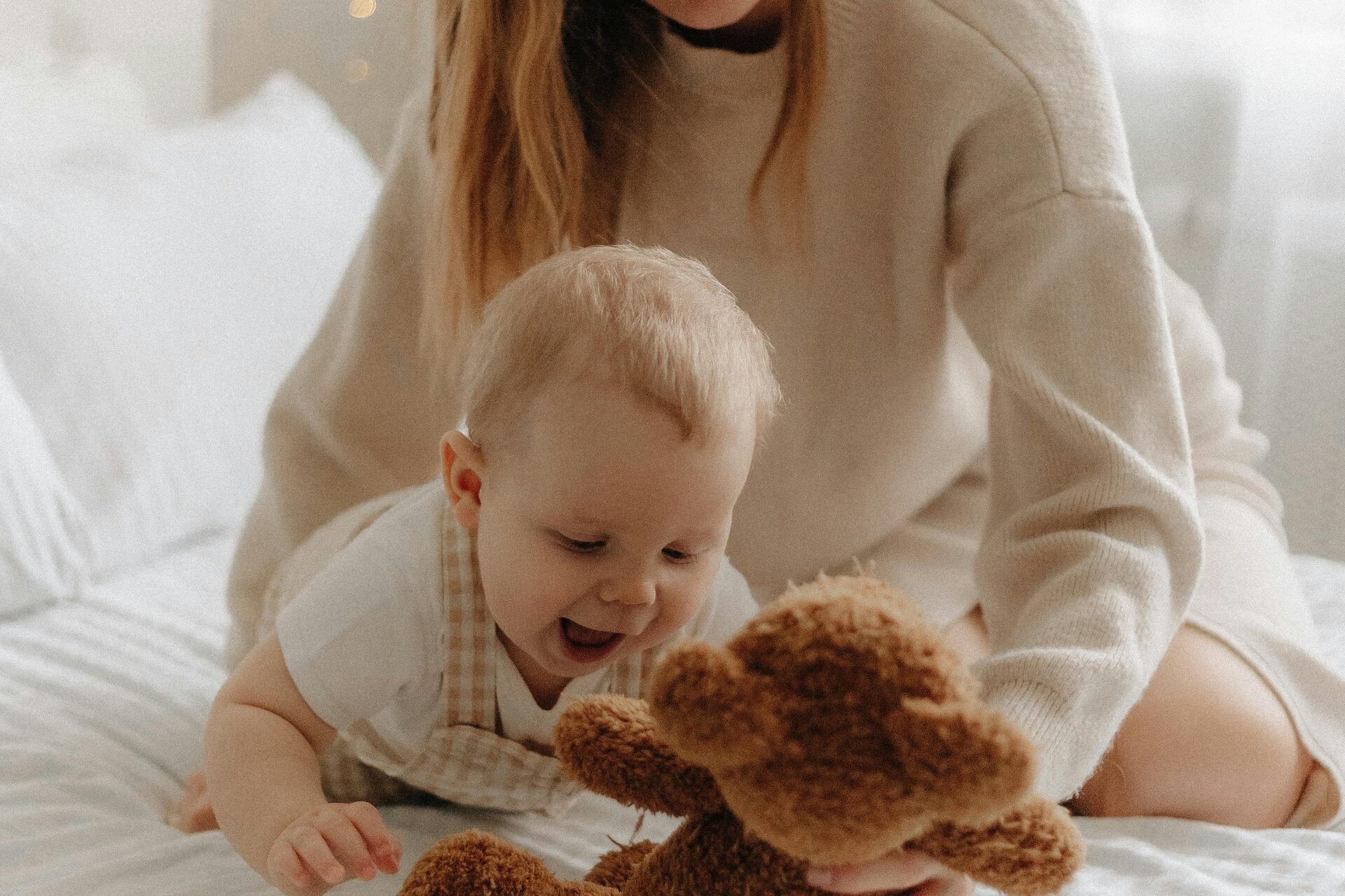 Maternity nurse with newborn baby